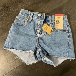 Levi's Women's Light Blue Jean Shorts